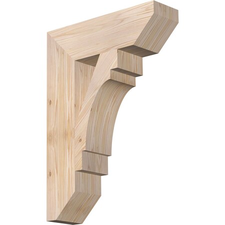Ekena Millwork Merced Slat Smooth Bracket, Douglas Fir, 5 1/2"W x 20"D x 28"H BKT06X20X28MRC06SDF